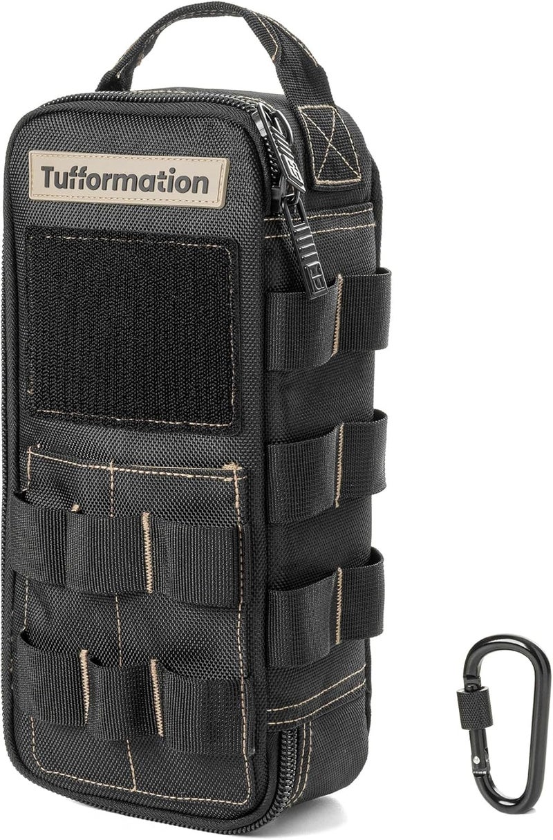 Tufformation حقيبة أدوات صغيرة قوية محمولة مع مقبض بسحاب. مثالية للاستخدام اليومي، الدراجات النارية، الدراجات الهوائية، الكهربائيين وأكثر. - Image 1